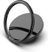 Universele smartphone ring houder 360 graden draaibaar - Kleur: Spiegel Zwart - GSM ring houder - Ring Houder Universeel voor Smartphones - Telefoonhouder Ring - Telefoonhouder - R