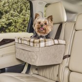 Autostoel voor Honden - gewicht maximaal 11kg -  kleur Beige - 51 x 36 x 25 cm