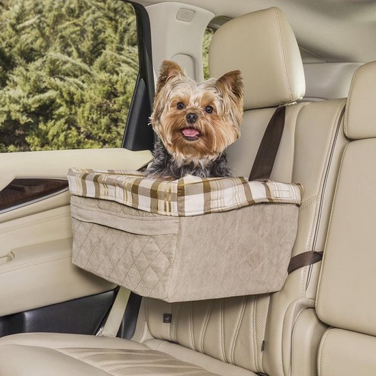Autostoel voor Honden - gewicht maximaal 11kg - kleur Beige - 51 x 36 x 25  cm | bol.com