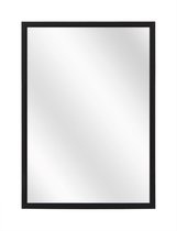 Spiegel met Luxe Aluminium Lijst - Mat Zwart - 60x80 cm