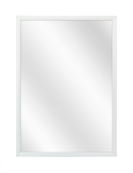 Spiegel met Luxe Aluminium Lijst - Mat Zilver - cm |