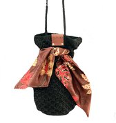 BAYUXX Bags Bali - Gehaakte tas - Model Dolly - Handmade in Bali - Lief cadeautje - Schoudertas/ Buideltas - Zwart - Tassen Dames - Duurzaam