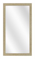Spiegel met Vlakke Houten Lijst - Vergrijsd - 50x150 cm