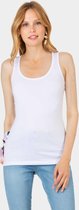 Tiffosi dames Basic Tanktop wit maat S