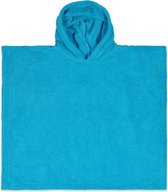Funnies Badponcho Junior 55 Cm Katoen Blauw