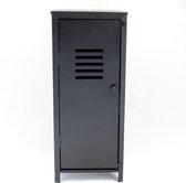 Zwart mini locker kastje - 32 cm
