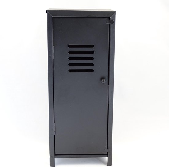 Zwart mini locker kastje - 32 cm | bol.com