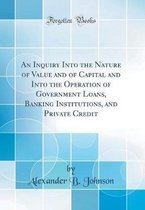 An Inquiry Into the Nature of Value and of Capital and Into the Operation of Government Loans, Banking Institutions, and Private Credit (Classic Reprint)