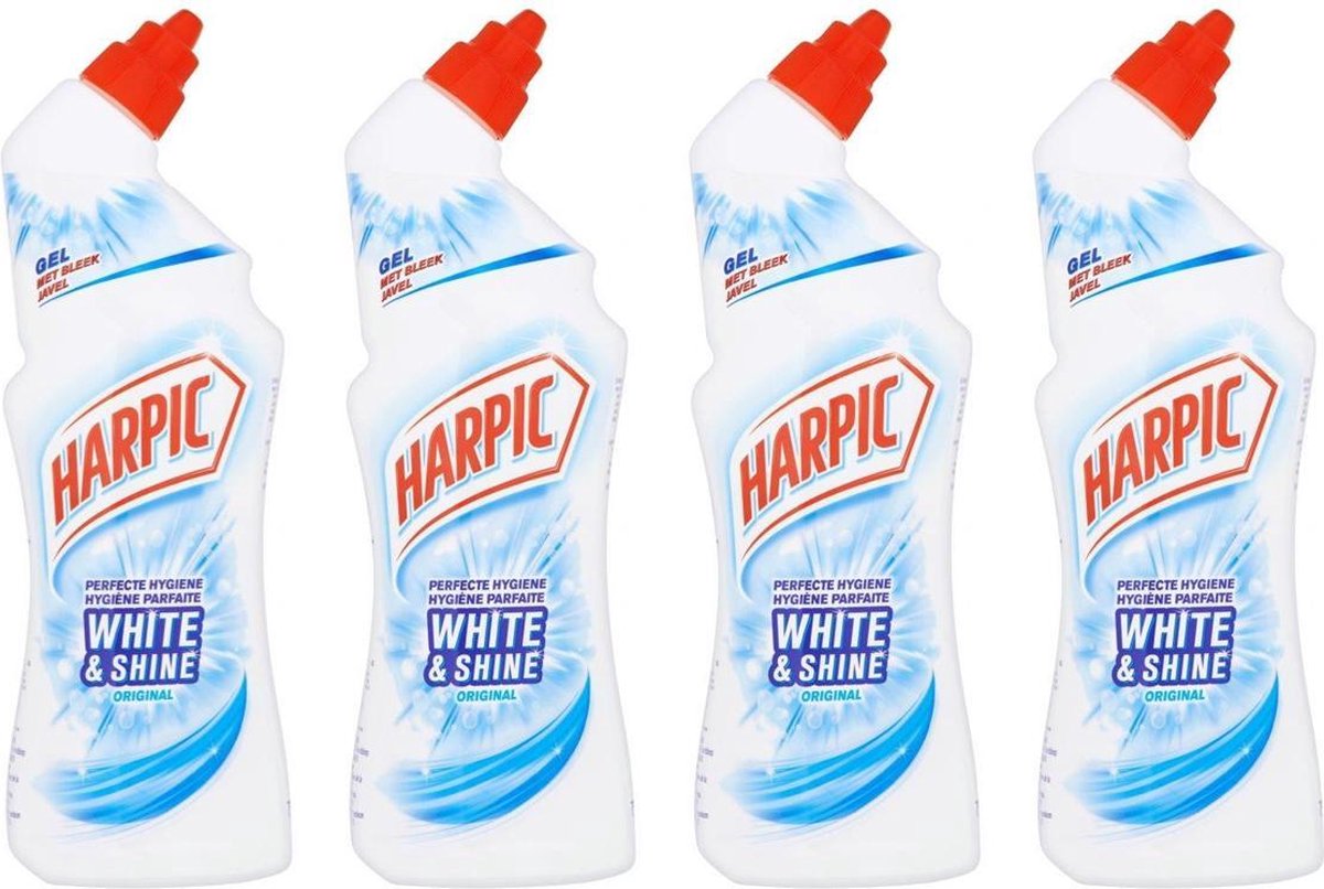 Harpic Toiletreiniger White & Shine Original - 4 x 750 ml
