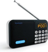 Bluetoolz® | DAB BT-P8 | DAB+ multifunctioneel portable music system | DAB+ - FM - Bluetooth ontvangst - USB afspelen en micro SD afspelen - zwart