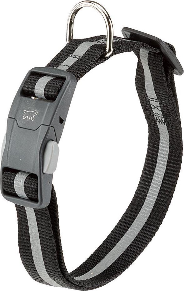 Ferplast club reflex C15/44 Hondenhalsband zwart - 30-44 x1.5 cm