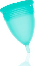 Stercup - blauw menstruatiecup - siliconen cup - maat L.