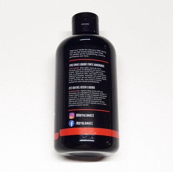 Royalbarzz Godlike Grip Liquid Chalk - 250ML Vloeibaar Magnesium voor  krachtsport |... | bol.com