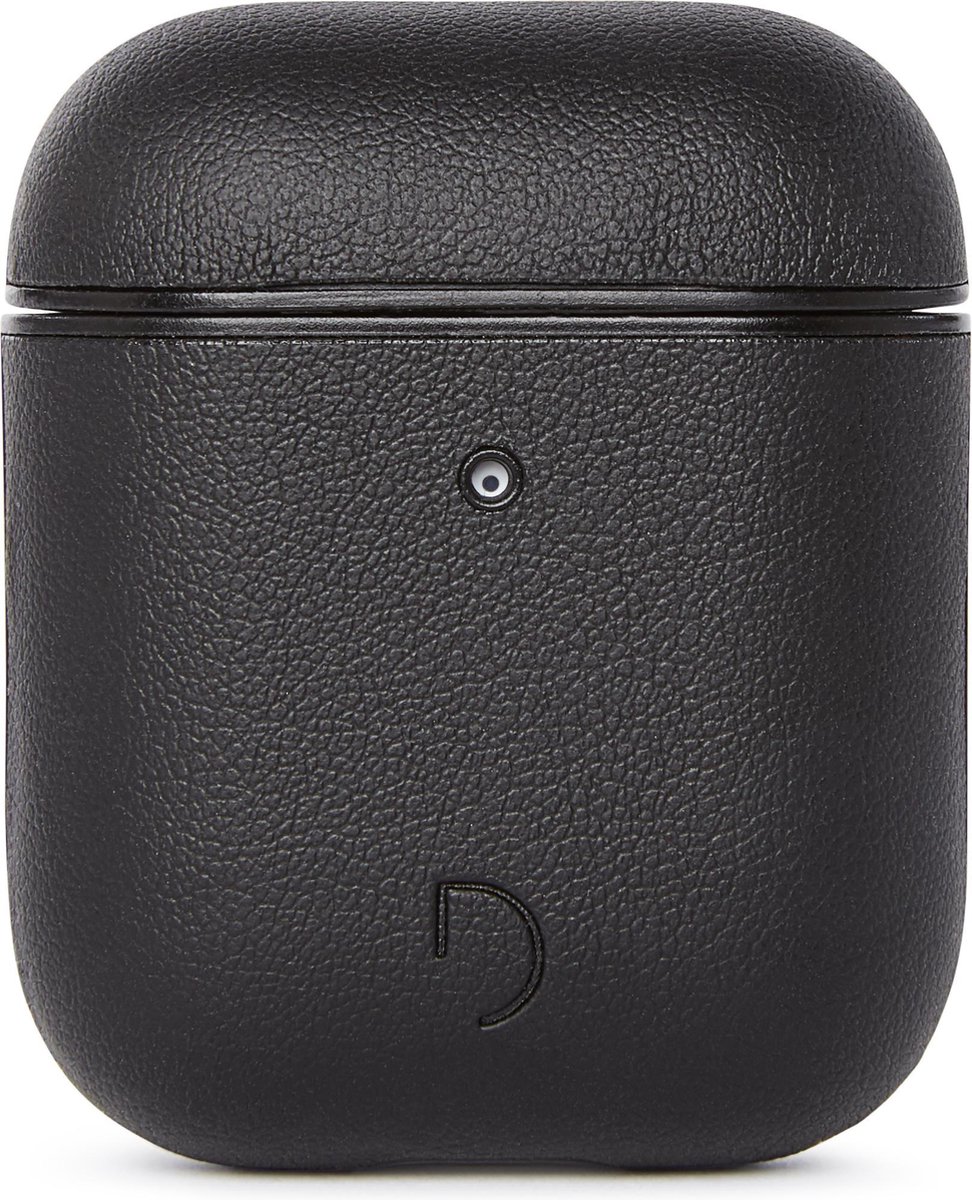 DECODED Airpods hoesje – Geschikt voor AirPods 1 / 2 Full Grain Leer (Zwart)
