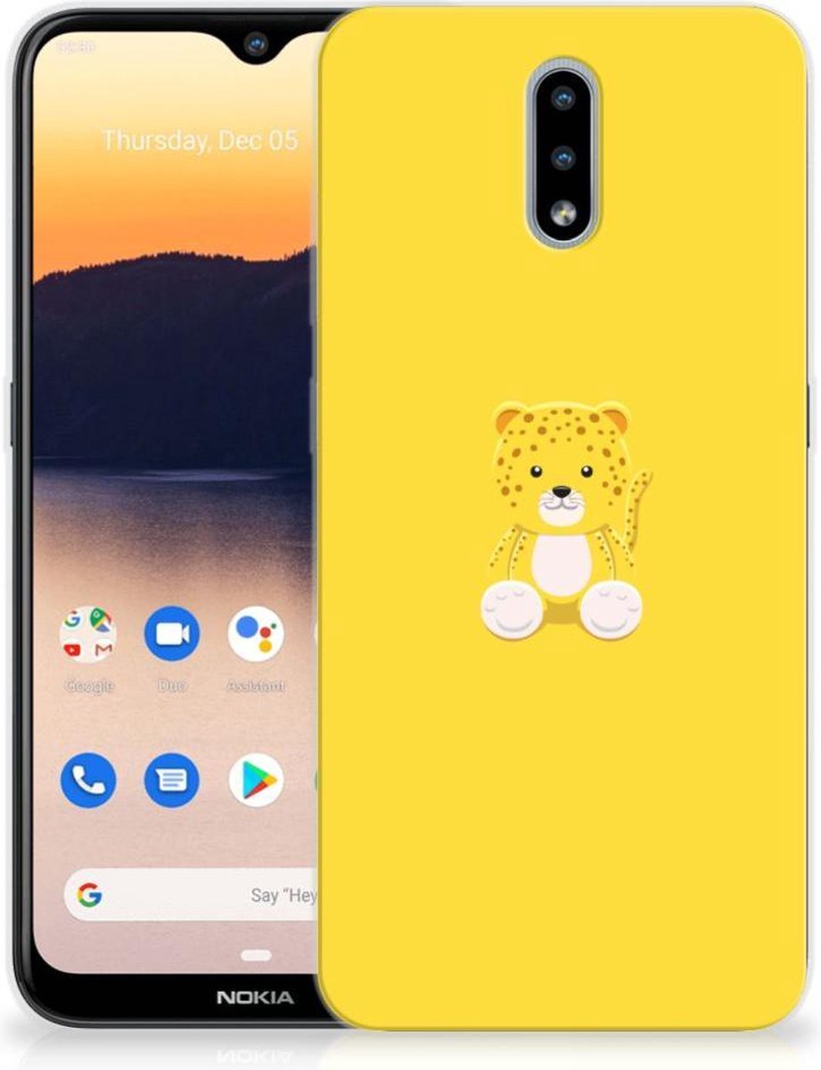 Nokia 2.3 Telefoonhoesje met Naam Baby Leopard