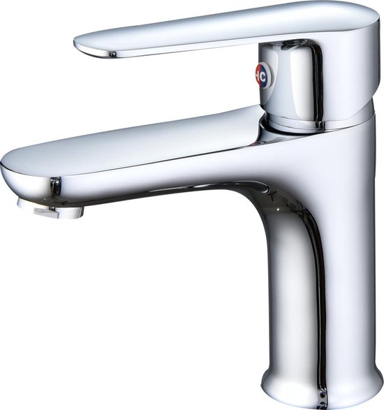 Robinet de salle de bain Inspire Argent avec raccords - Robinet de lavabo - Argent