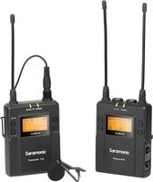 Saramonic Uwmic9 Kit1 lavalier set met 1 lavalier microfoon zender en ontvanger voor camera met 3.5mm mini jack