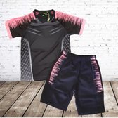 Trainings set zwart roze -s&C-110/116-Complete sets