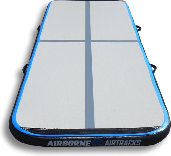 AirTrack Pro Airborne 3 meter met elektrische pomp en tas | 300x100x10 CM |  ZWART -... | bol.com