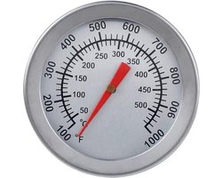 Barbecue thermometer - Tot 500 graden - BBQ - Barbecue accessoires - Analoog - Geschikt voor o.a. Weber & Houtskoolbarbecues Barbecue thermometer - Tot 500 graden - BBQ - Barbecue accessoires - Analoog - Geschikt voor o.a. Weber & Houtskoolbarbecues