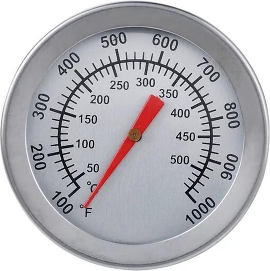 Barbecue thermometer - Tot 500 graden - BBQ - Barbecue accessoires - Analoog - Geschikt voor o.a. Weber & Houtskoolbarbecues