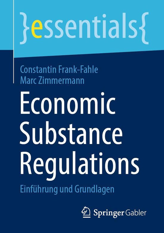 Business and Economics (German Language) - Economic Substanc ... - cover