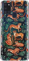 Casetastic Samsung Galaxy A21s (2020) Hoesje - Softcover Hoesje met Design - Cheetah Life Print