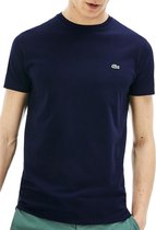 Lacoste Heren T-shirt - Navy Blue - Maat XS