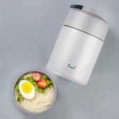 PCKD Daily Voedselcontainer Thermos - 850 ML - Met Lepel - Grijs