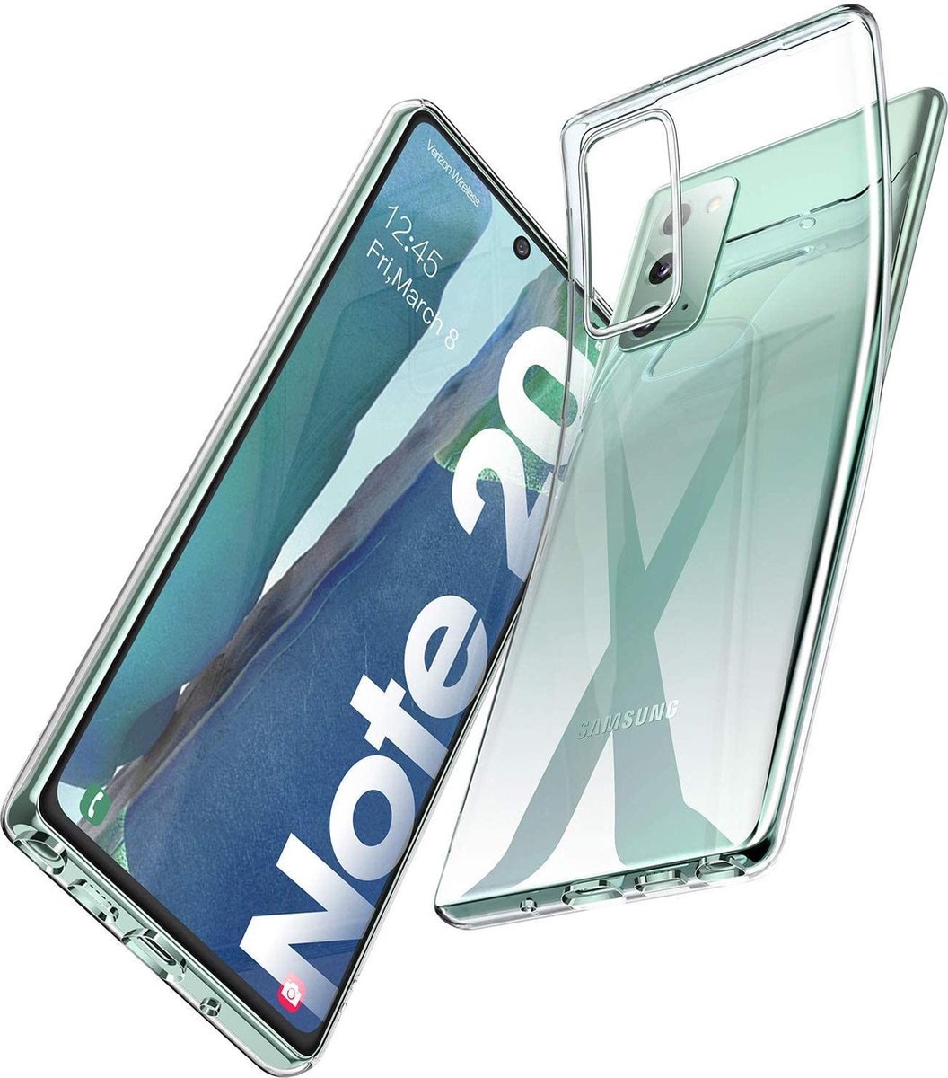 Soft Backcover Hoesje Geschikt voor: Samsung Galaxy Note 20 - Soft Silicone - Transparant