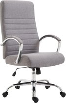CLP XL Valais Bureaustoel - Ergonomisch - Met armleuningen - Voor volwassenen - Stof - grijs
