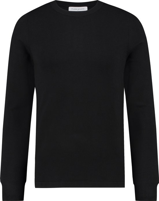 | Purewhite Regular fit zwart knitwear never out of MINI Sweater Heren Zwart Groen, Collectie 2020