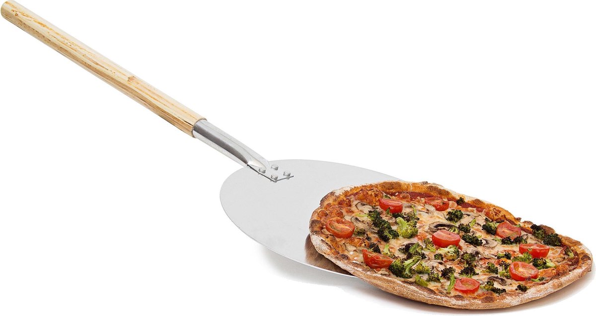 30,5 x 30,5 cm Nature/argenté Aluminium spatule Professionnelle pour Four Manche en Bois 1 unité Relaxdays 10034179 Pelle à Pizza 