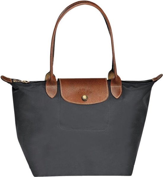 Longchamp Le Pliage handtas S 300 gun metal bol