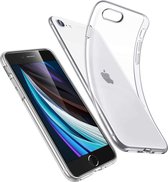 Ultra dun doorzichtig hoesje geschikt voor Apple iPhone SE 2020 + Glazen screen protector