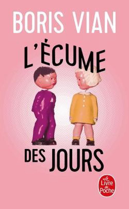 Boris Vian, L'écume des jours. Twee poppen, een jongen in paars en een meisje in geel.