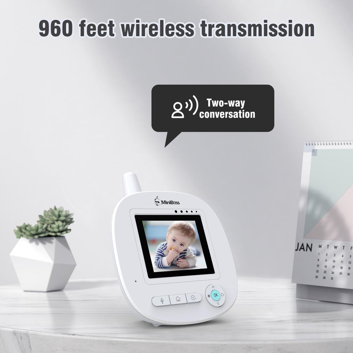 Écoute - Babyfoon Miniboss MB-240 | Babyphone avec vision nocturne  infrarouge | Baby... | bol