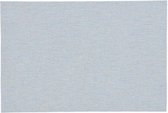 2x Placemats/onderleggers pastel blauw 30 x 45 cm - Tafel dekken - Pastel blauwe tafeldecoratie