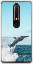 Nokia 6 (2018) Hoesje Transparant TPU Case - Dolphin #ffffff