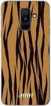 Samsung Galaxy A6 Plus (2018) Hoesje Transparant TPU Case - Tiger Print #ffffff