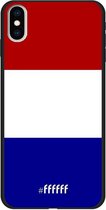 iPhone Xs Max Hoesje TPU Case - Nederlandse vlag #ffffff