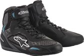 Alpinestars Stella Faster-3 Rideknit Black Teal Motorcycle Shoes 7