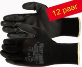 SJ Multitask handschoenen PU/Polyester 4131X - Zwart - 10 (XL) - 12 paar