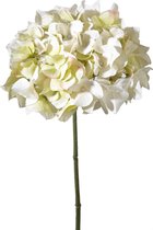 Viv! Home Luxuries Hortensia - zijden bloem - wit groen - 48cm
