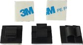 Kortpack - Zelfklevende Kabelclips voor 5 mm brede Kabels - Zwart - Bevestigingsmateriaal voor Buizen en Kabels - (099.8960)