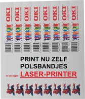 Grootverpakking: CombiCraft Polsbandjes om zelf te bedrukken met Laserprinter - 1000 stuks