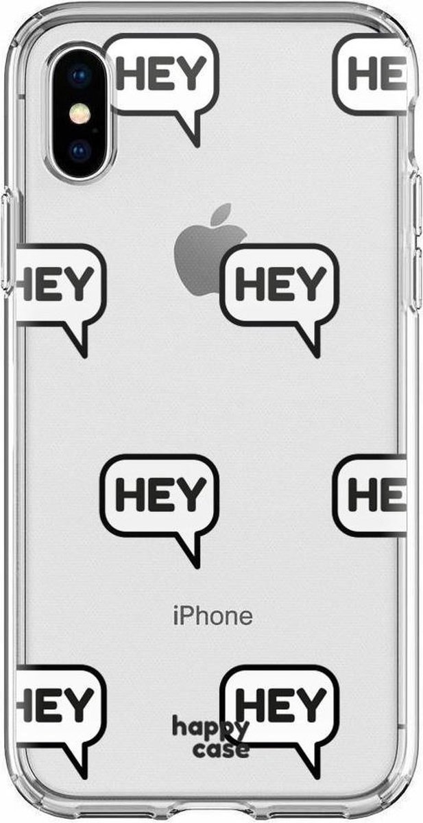HappyCase Apple iPhone XS Flexibel TPU Hoesje Hey Print