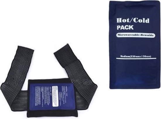 Ice Pack – Hot Pack – Herbruikbare Gelpack – Coolpack – Hersteld en Voorkomt Blessures - Warmtekussen – Coldpack - (Inclusief Wrap + een Gelpack)