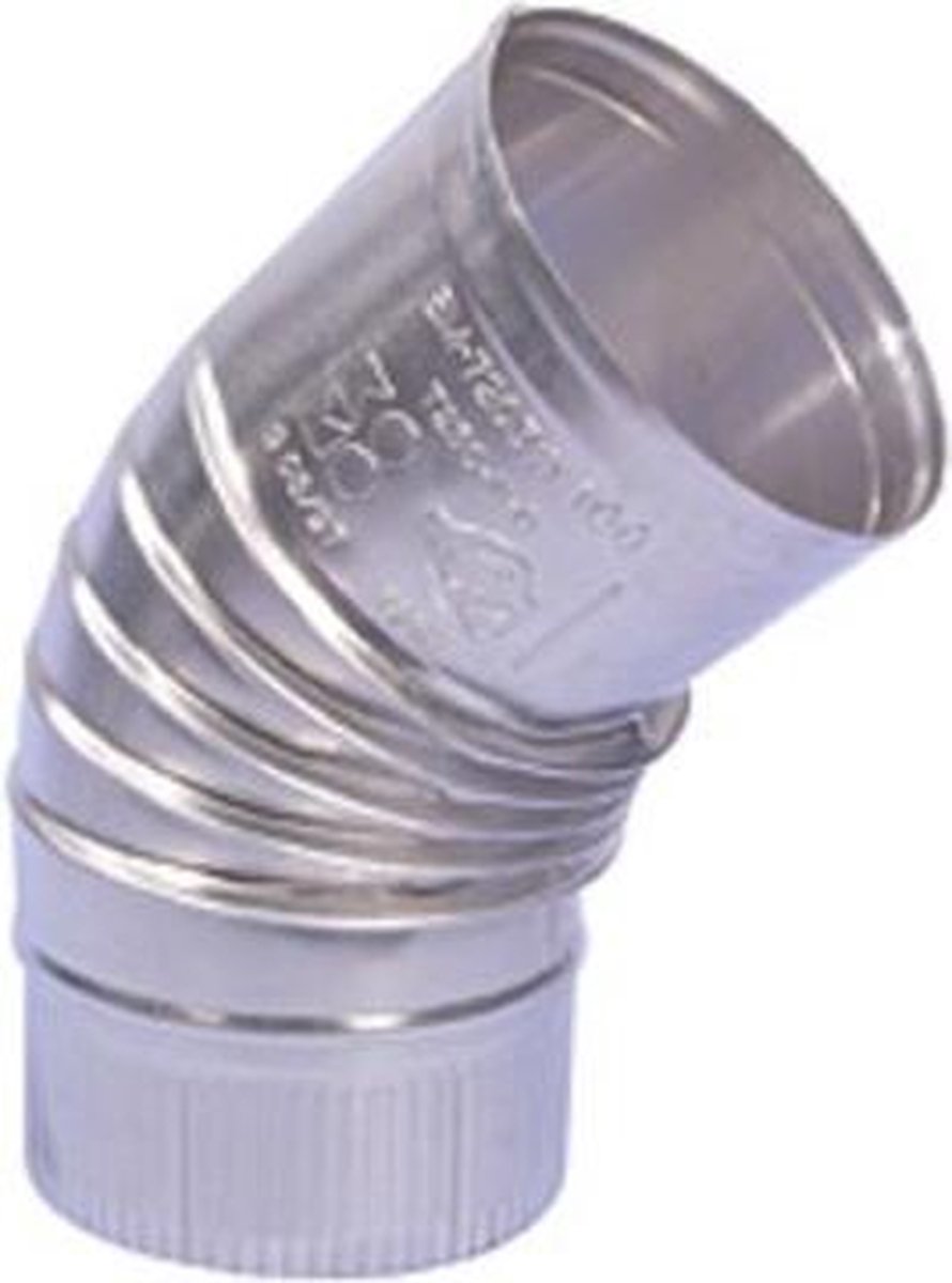 Burgerhout Bocht ML2000 dikwandig aluminium 45° Ø 80 mm