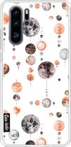 Casetastic Huawei P30 Pro Hoesje - Softcover Hoesje met Design - Moon Phases Print